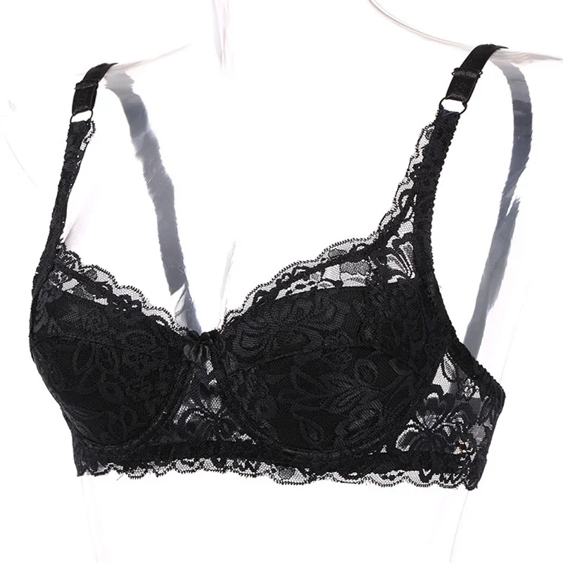 

For Women Sexy Gathered Underwear Breathable Comfort Women Push Up Bra New Adjustable Lace Ultra-thin Bra Plus Size Bras