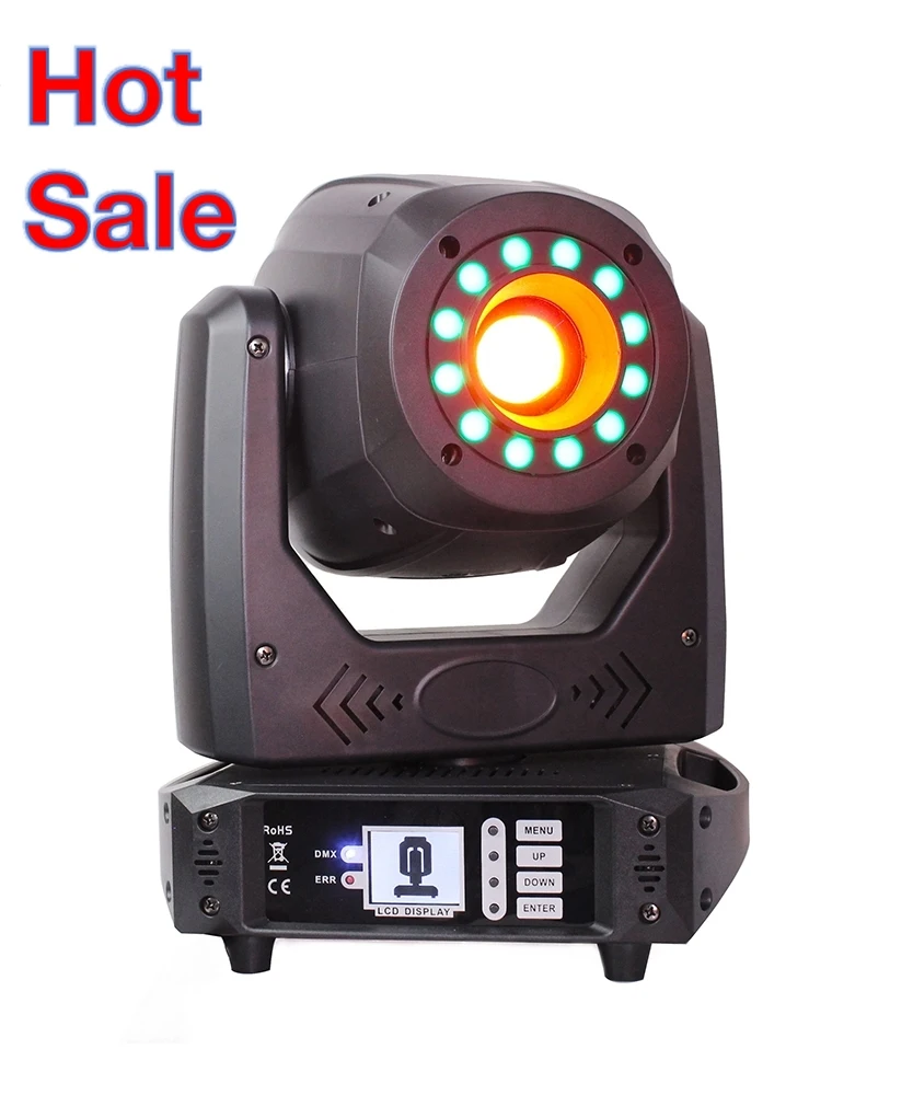 2020 new hot selling product 100W LED Gobo spot moving light with ring for disco dj club wedding project