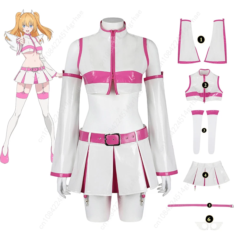 2.5次元の誘惑 リリエル・リリエル・リリサ・ニグリリ・ミリエラ・ミカリ・リリサ コスプレ衣装 羽根 ウィッグ フルセット