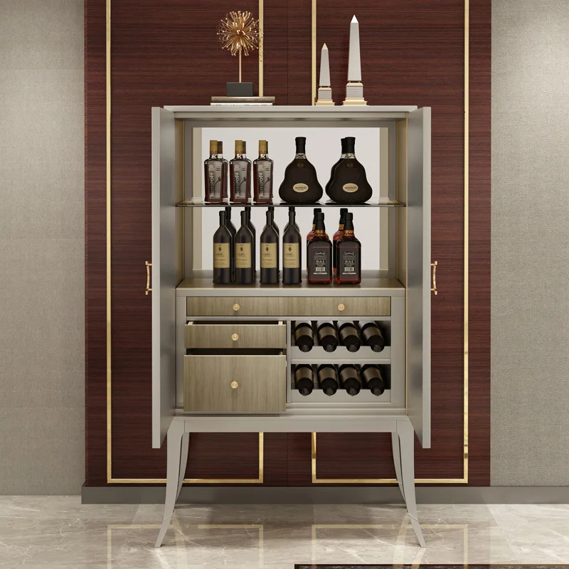 Modern dining side cabinet simple high side cabinet living room wine  American locker dining room wall furniture