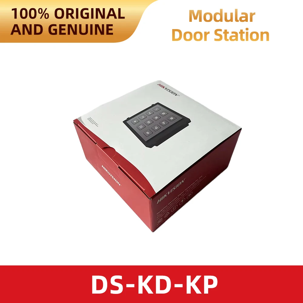 Hikvision DS-KD-KP KD8 Series Modular Intercom Keypad Module 12 Key Backlight Outdoor PoE Flush Surface Mount Apartment Office