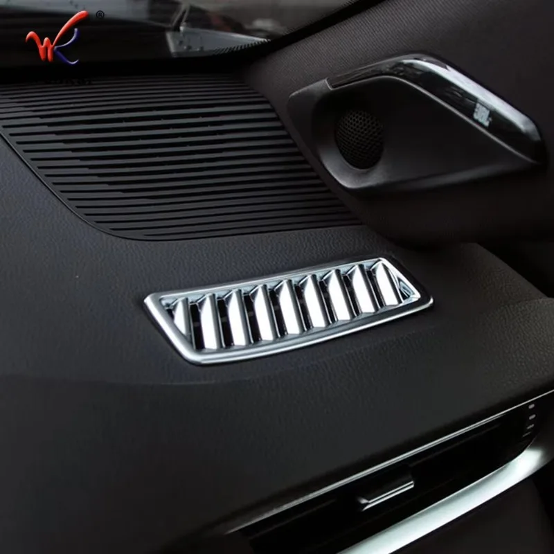 

For Toyota Harrier Venza XU80 2020 2021 Air Vent Outlet Cover Dashboard Trim 2 Pcs Bezel Frame Molding Garnish ABS Styling