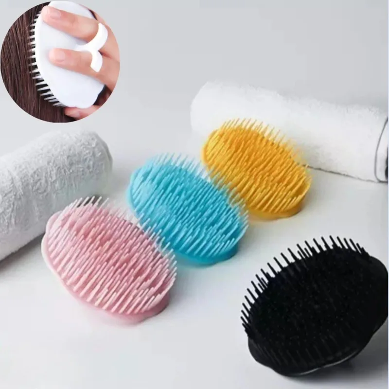 Massage Comb Shampoo Brush Dandruff 1Pc Silicone Removal Itching Relief Hair and Body Cleaning Massager Comb for Scalp Treatment