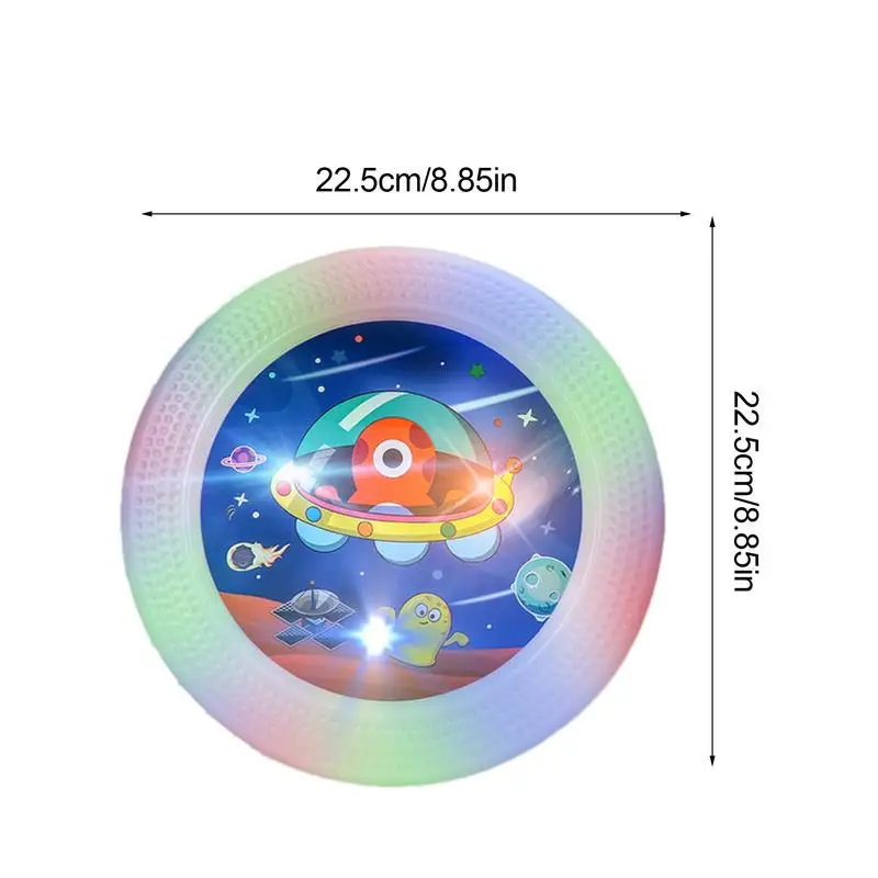 LED الطائر القرص تضيء الصحن الطائر مشرق لعبة التخييم أقراص دوارة آمنة للمسابقات فريق لعبة في الهواء الطلق