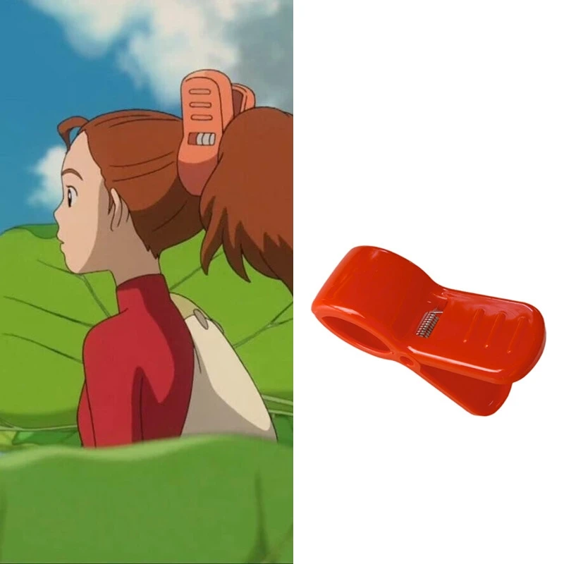 Cartoon Cute Arrietty Cosplay Crab Hair Clip Resin High Ponytail Hairpin Women Girl Red Plastic Hair Claw Headwear