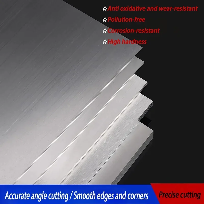 1060 Aluminum Square Sheet 0.3-0.8mm Thick 50x50 100x100 150x150 200x200 200x300 300x300mm