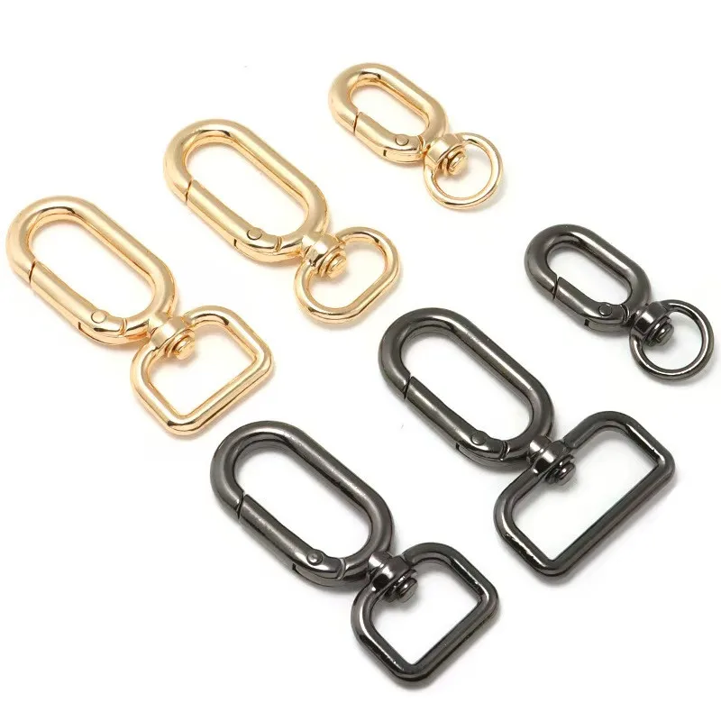 1-5 pcs Colorful Metal Lobster Claw Clasps Swivel Lanyards Trigger Strap with Key Ring DIY Accessories for Bag Key Connector