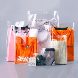 Plastic Kleding Verpakking Tassen Accessoires Geschenken Transparant Verzegelde Tassen Opp Zelfklevende Zakken Kleding Verpakking Tassen