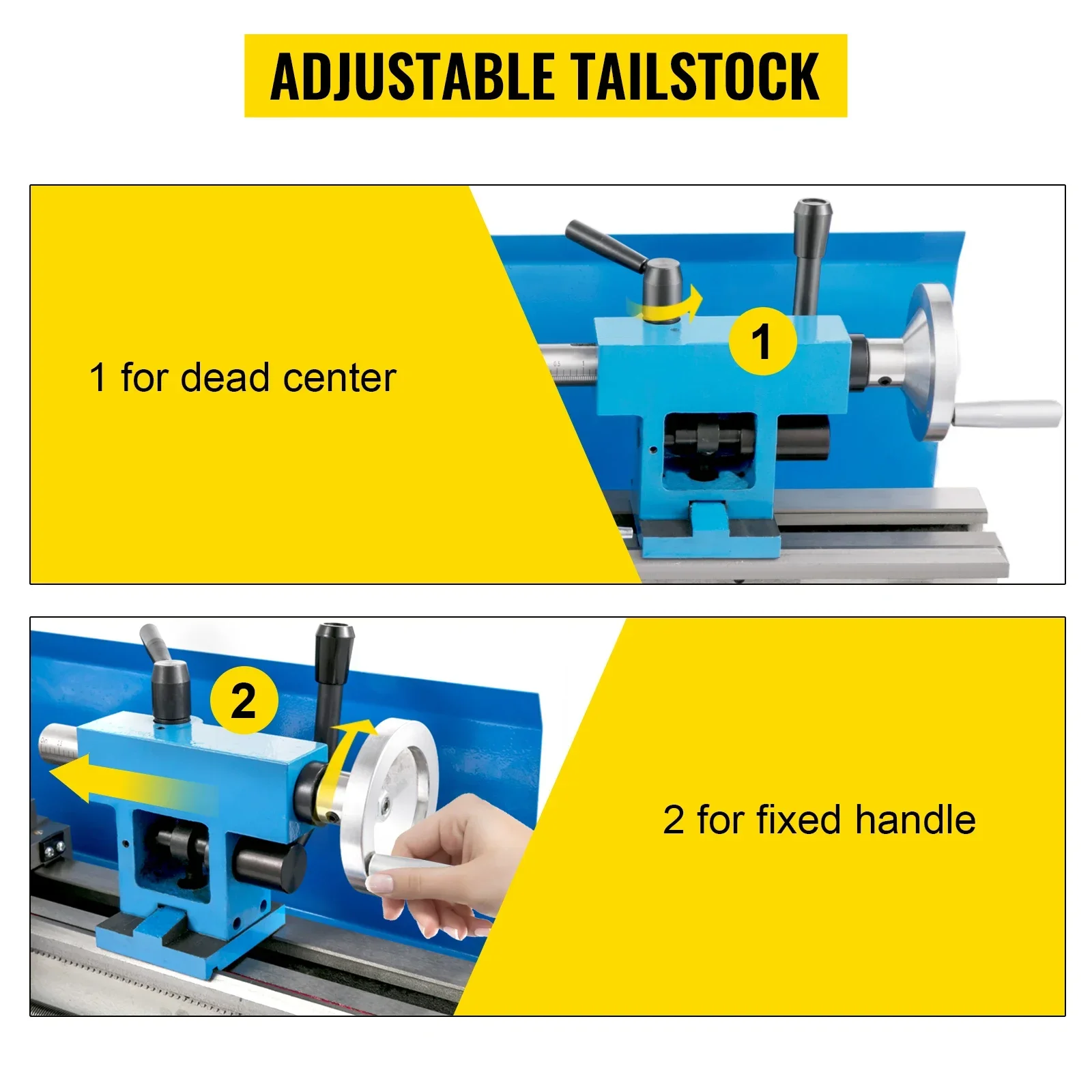 Sihao آلة مخرطة معدنية صغيرة 7 "x 14" 550 واط 180x350 مللي متر سرعة متغيرة مع 3 ظرف فكي لأشغال المعادن تحول الحفر خيوط #6
