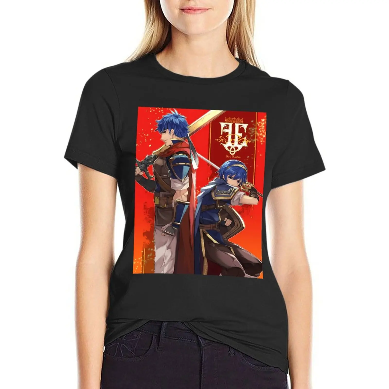 

Ike et Marth - Fire Emblem T-Shirt customizeds tees summer top vintage clothes tshirts for Women