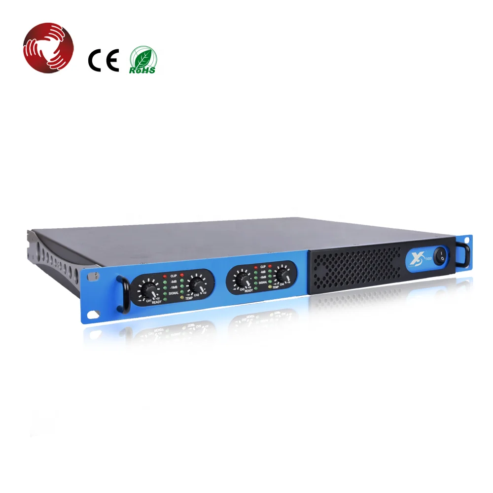 New 4-channel Professional 600W*4 1u Class d Digital Audio Power Amplifier