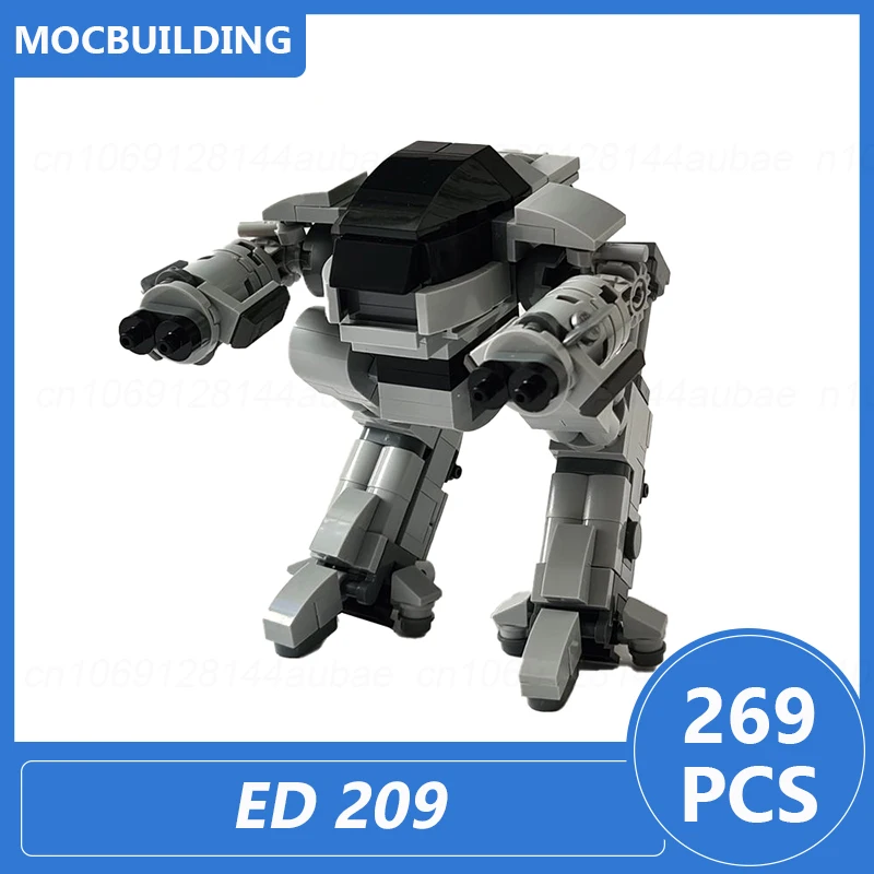 

ED 209 мини-модель робота Moc строительные блоки Diy Сборные блоки Космос Обучающие креативные собирать Рождественские Игрушки Подарки 269 шт.