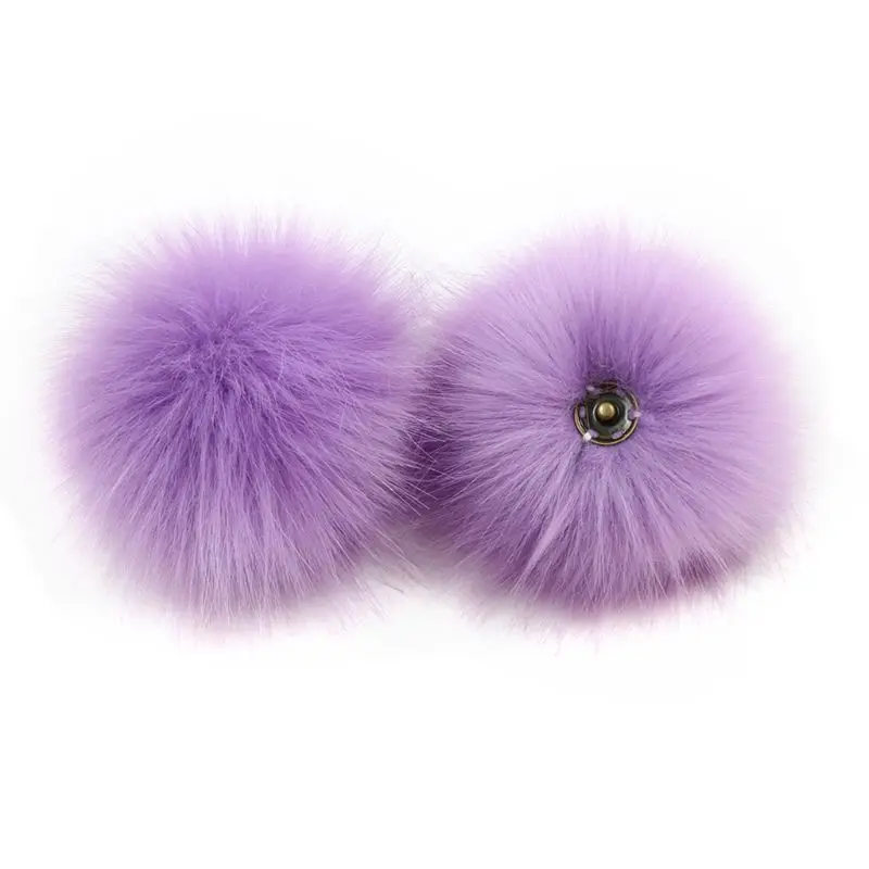 2024 New Artificial Ball Solid Color with Removable Brooch Pins Buckle Tool