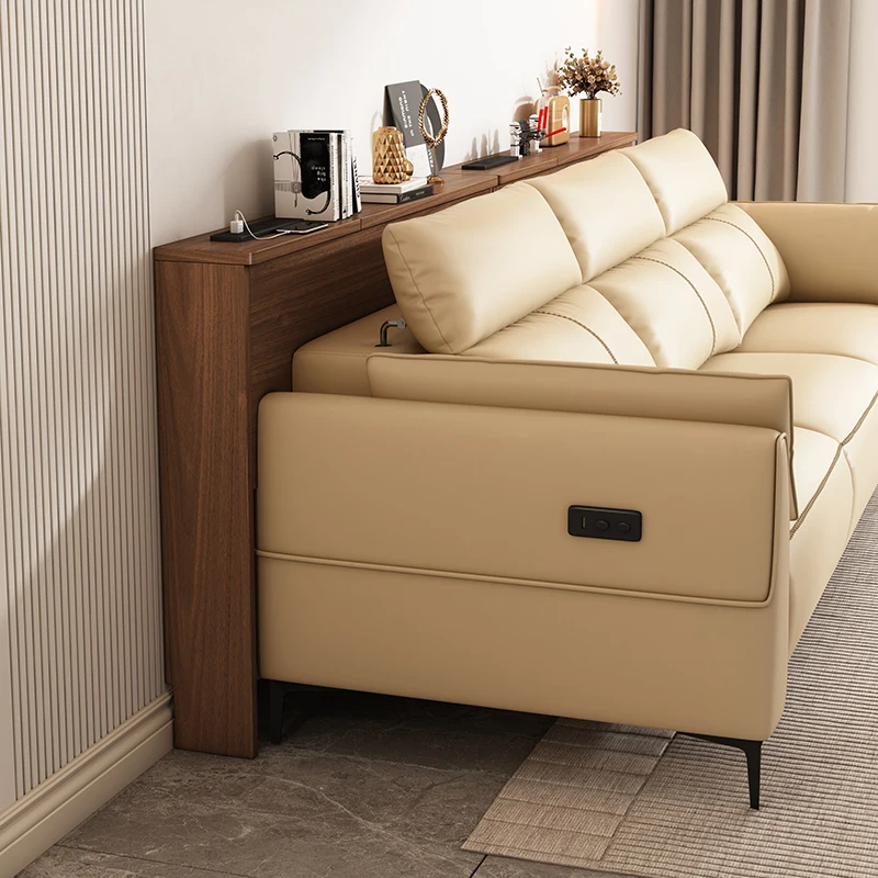 أريكة كهربائية من الخشب الصلب النقي، رف خلفي، كراك جداري ضيق للغاية، فجوة خزانة ضيقة خلف السرير، خزانة طويلة ذات جانب ضيق