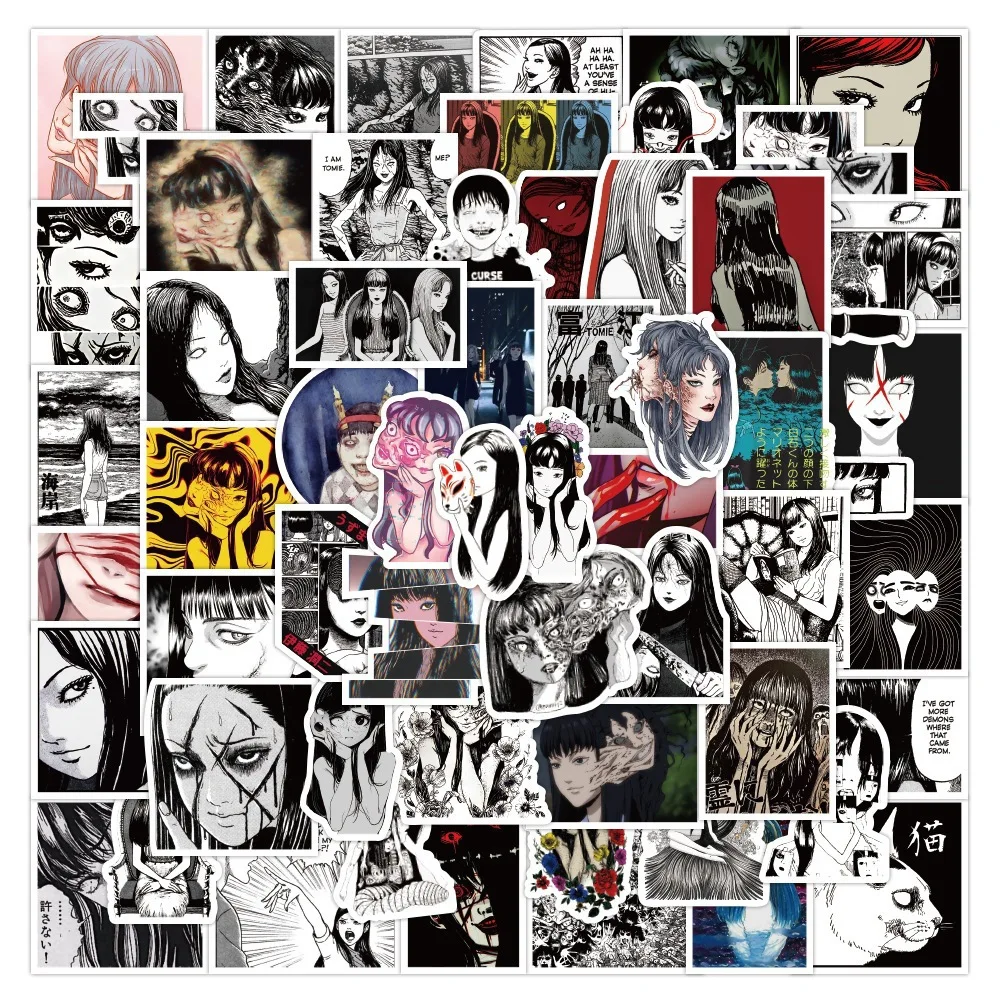 

10/30/60PCS Tomie Kawakami Horror Cartoon Sticker DIY Phone Laptop Luggage Skateboard Graffiti Decals Fun for Kid