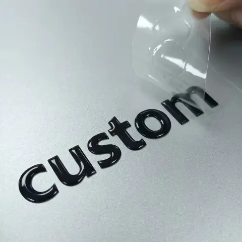 Personalized Sticker Logo Custom Transfer Stickers Customized Wedding Labels 3D UV DTF Waterproof Name DIY Gift
