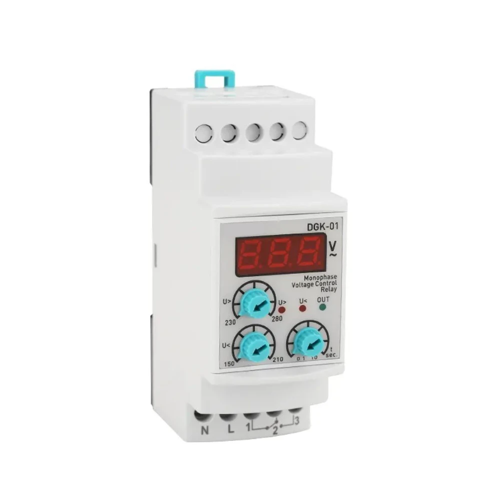 OPS10V-63 220VAC Overvoltage Undervoltage Protection Relay Adjustable Knob Voltage Monitor For Industrial Machinery Fan Control