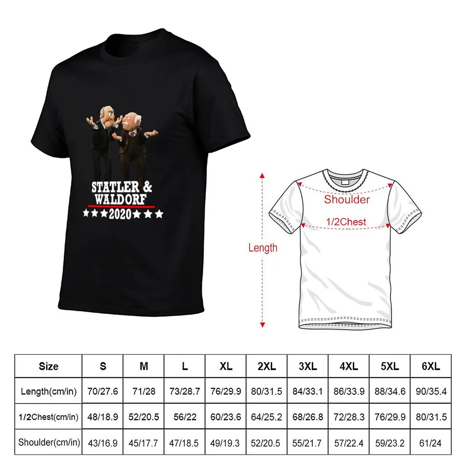 Statler and Waldorf 2020 T-Shirt cotton tshirt 100% graphic t shirts for man men t shirt cotton 100% T-Shirt