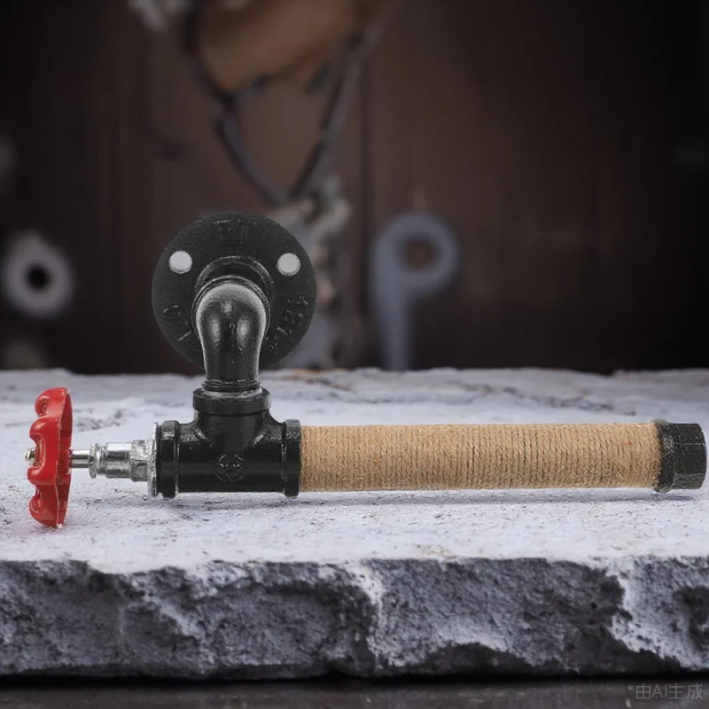 

Elegant Minimalist Design Iron Pipe Wall Mount Paper Towel Holder Toilet Paper Stand Kitchen Accessory Roll Hanger