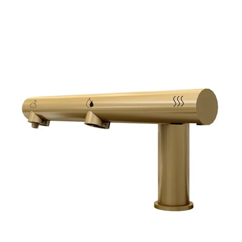 

Bathroom Faucet 3 in 1 Sensor Faucet Hand Dryer Drop Foam Multi-functional Hand Dryer Faucet Basin Brass Kaiping