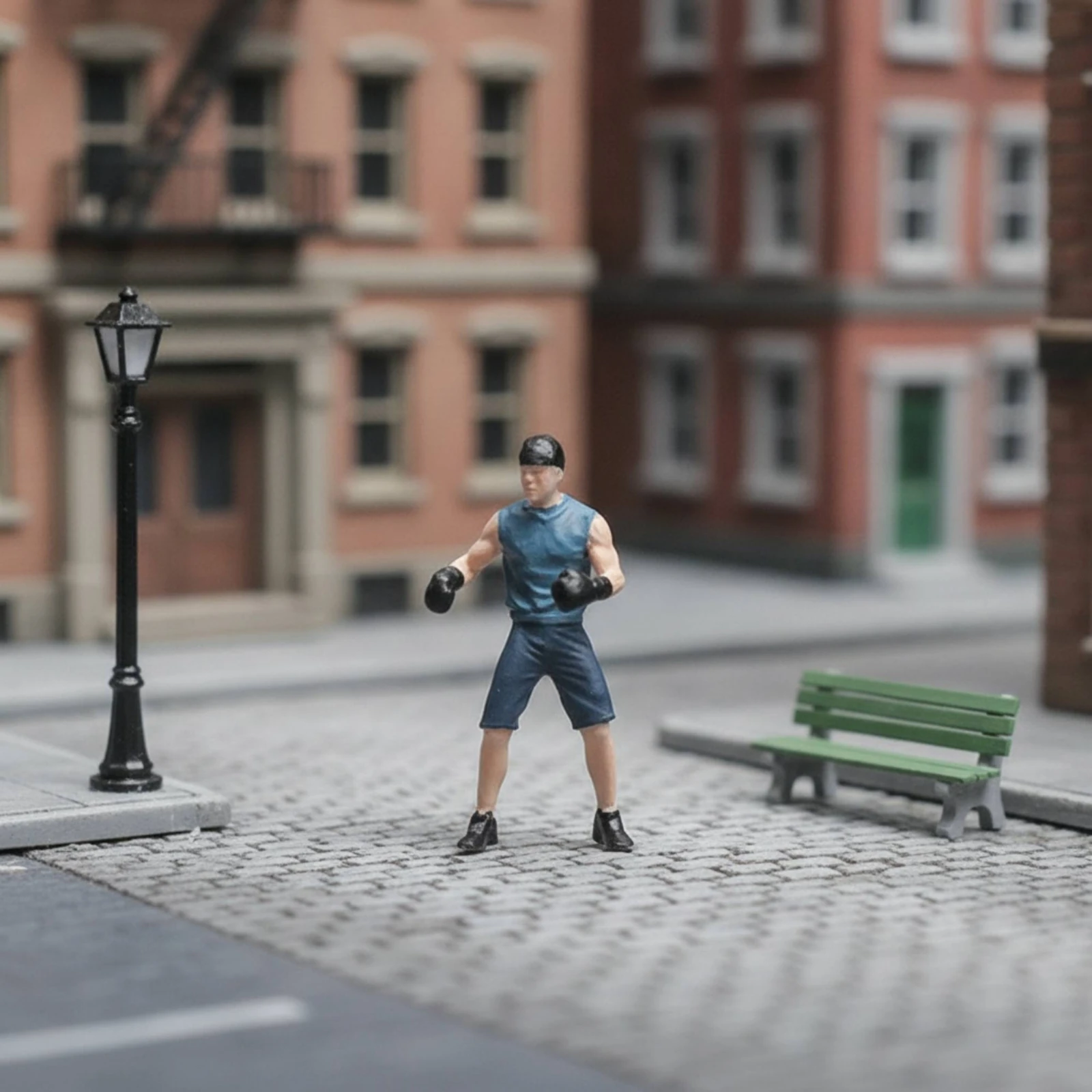 

Boxer Figurine Hand-Painted Boxer Model Figure Miniature Athlete Handpainted Detailed for Collectors, Diorama, Desktop Display