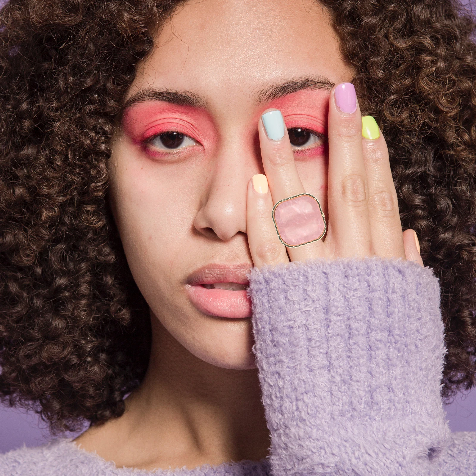 4 قطعة الراتنج حلقة الفن لوحة اللون خلط مجلس مانيكير أداة المحمولة حامل طلاء الأظافر قوي سهل التنظيف لتقوم بها بنفسك تصميم الأظافر