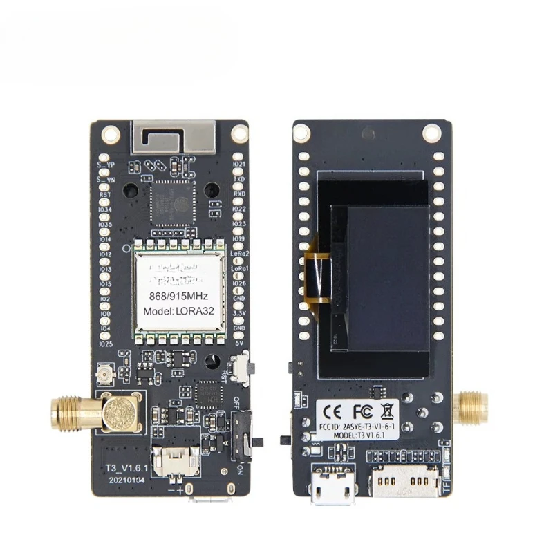 

ESP32 OLED 0.96 Inch Display LoRa32 V2.1 WiFi Bluetooth SMA Wireless Development Board for TTGO