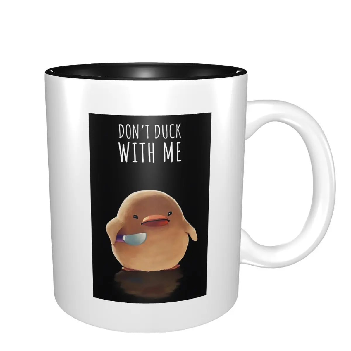 

Don't Duck With Me - Meme Mug Funny Ceramic Coffee Cups Tea Mugs Milk Cup Drinkware Gift for Friends