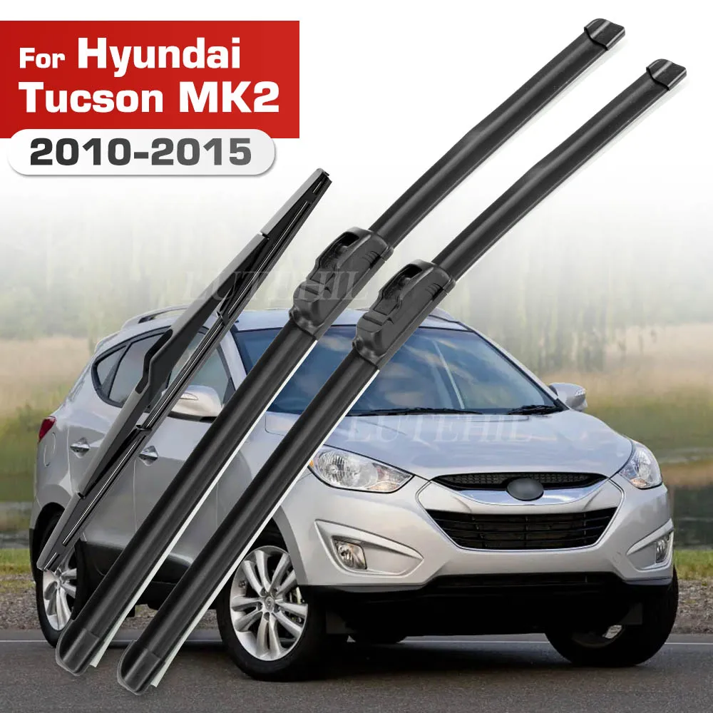 

For Hyundai Tucson MK2 2010-2015 2011 2012 2013 2014 Wiper Front & Rear Wiper Blades Windshield Windscreen Window 24"+16"+12"