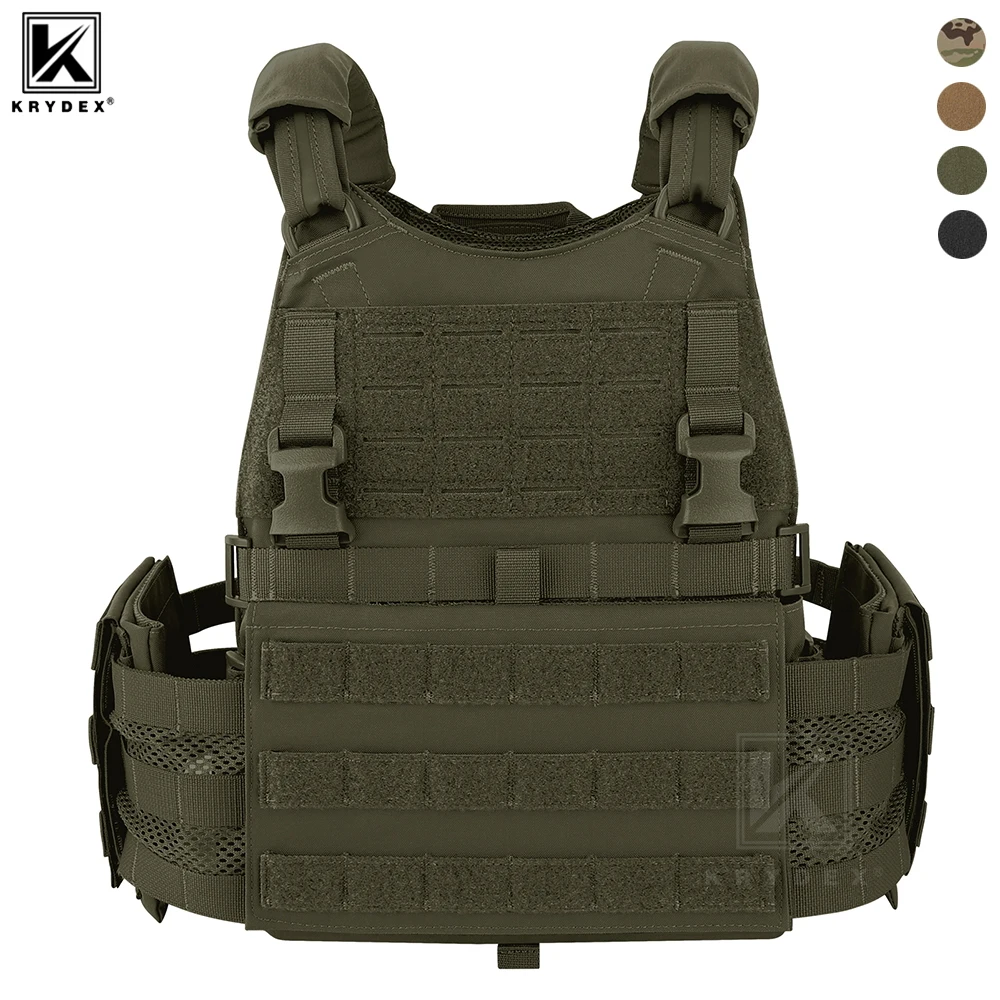

KRYDEX Тактический SCARAB Plate Carrier Сверхмощный модульный жилет MOLLE Бронежилет Боевой уличный переносной переносной