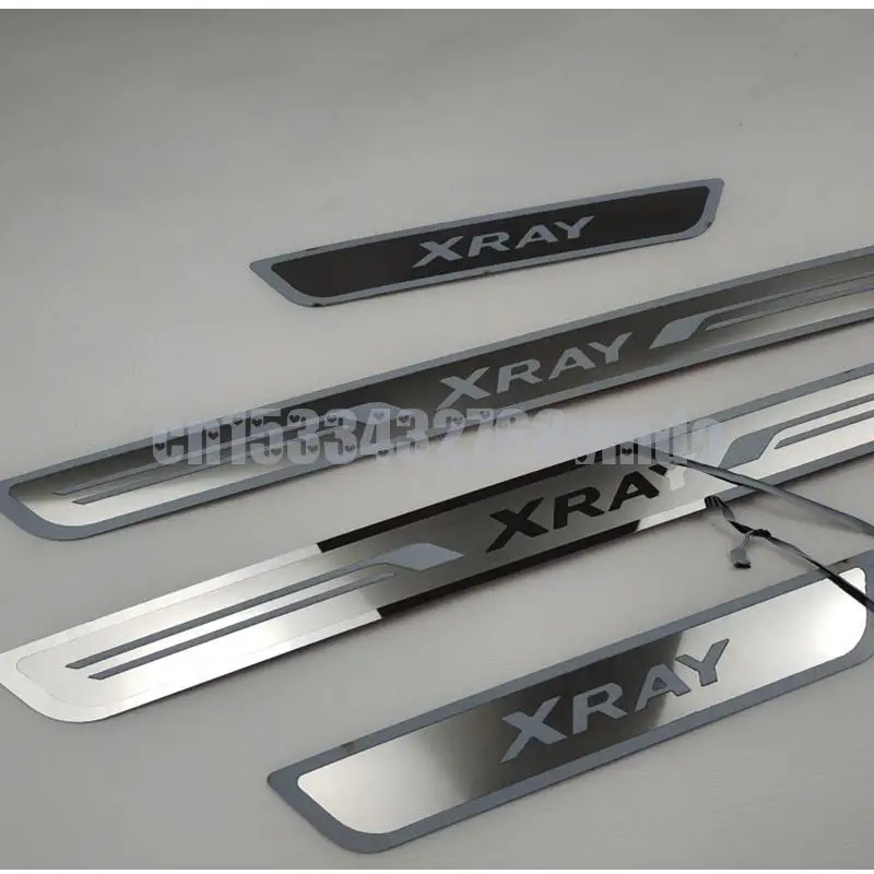 for LADA XRAY 2015-2019 Car-styling Stainless Steel Scuff Plate/Door Sill Door Sill Scuff Plate Welcome Pedal