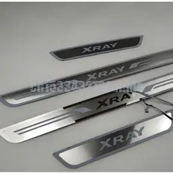 for LADA XRAY 2015-2019 Car-styling Stainless Steel Scuff Plate/Door Sill Door Sill Scuff Plate Welcome Pedal