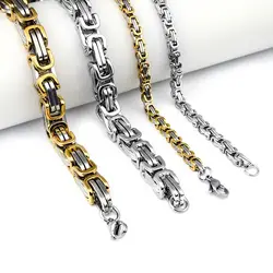 8mm Bracelet Shiny 18/23cm Jewelry Link Chain Stainless Steel Hip Hop Hand Chain Women Men