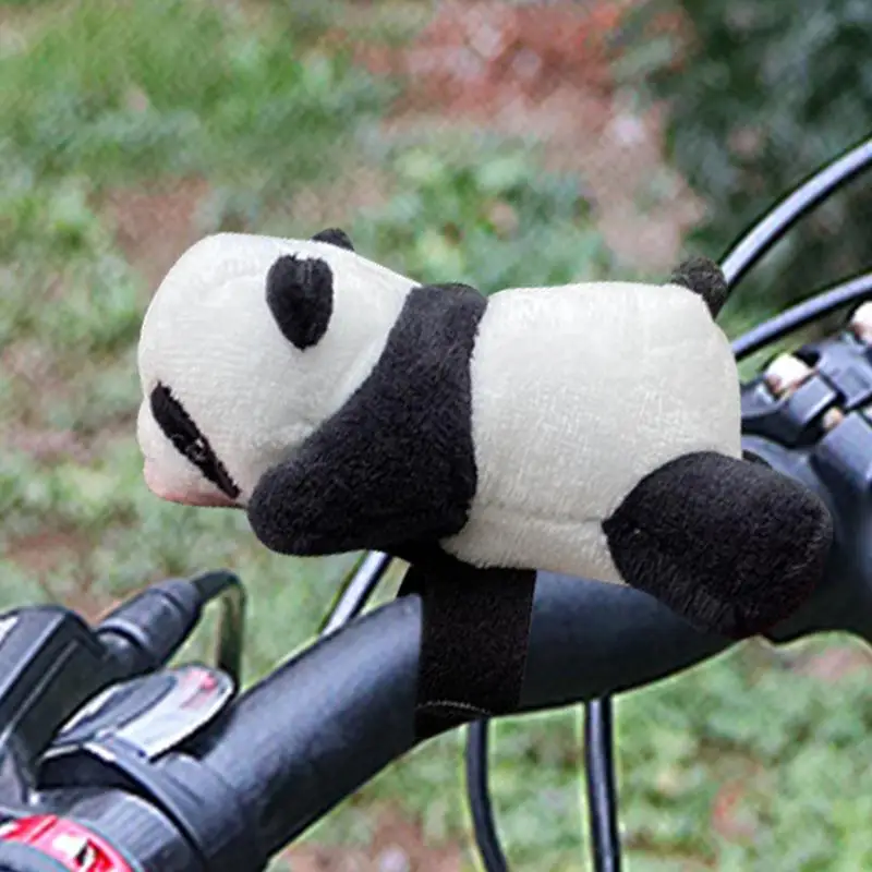 Guidon de moto en peluche douce, ornements de dessin animé mignon, accessoires de décoration de vélo de route, beurre