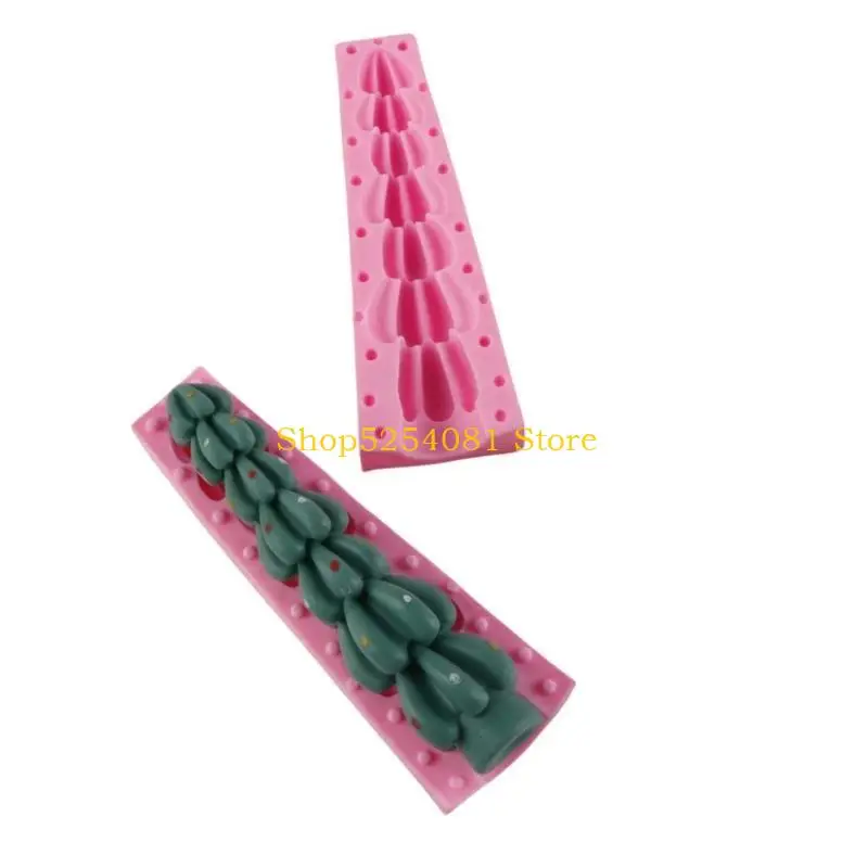 AXYC Christmas Tree Silicone Molds للشمعة ، هدية عيد الميلاد ، الديكور