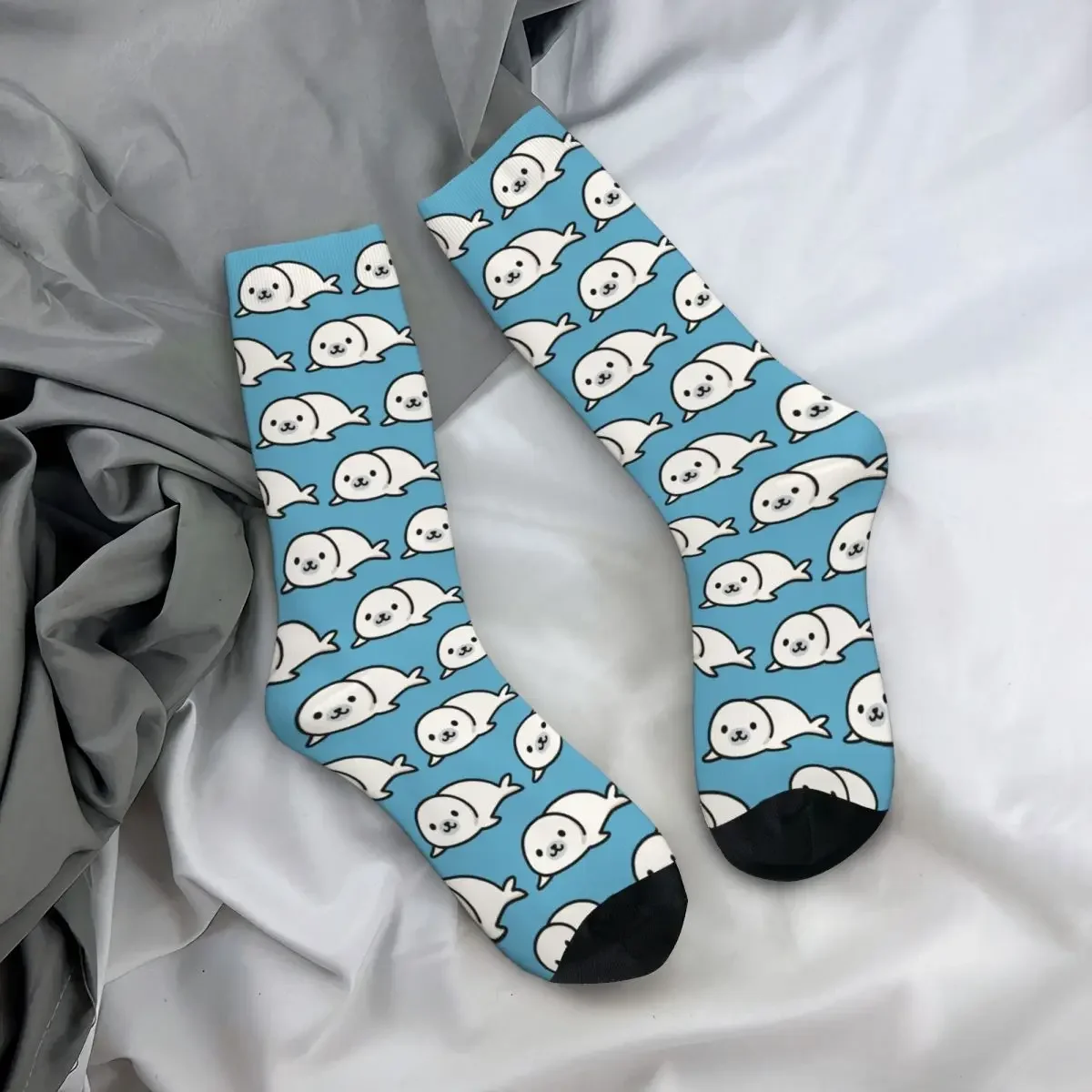 Seal Socks Harajuku Sweat Absorbing Stockings All Season Long Socks Accessories for Unisex Birthday Present