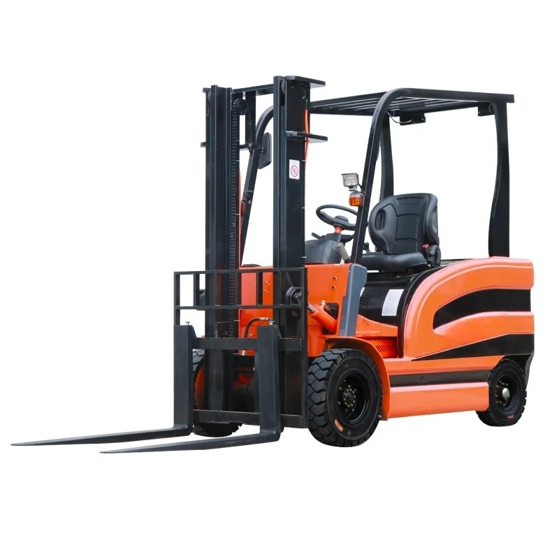 

Small electric forklift 1 ton four-wheel ride-on balanced stack height hydraulic loading and unloading truck