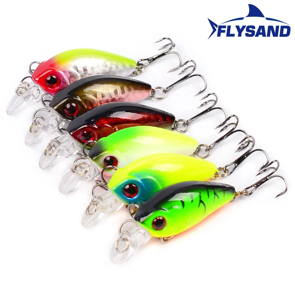 45mm 3pcs 8g Hard Crankbait Fishing Lure Artificial Bass Wobblers Topwater Minnow Bait Freshwater Saltwater Tackle