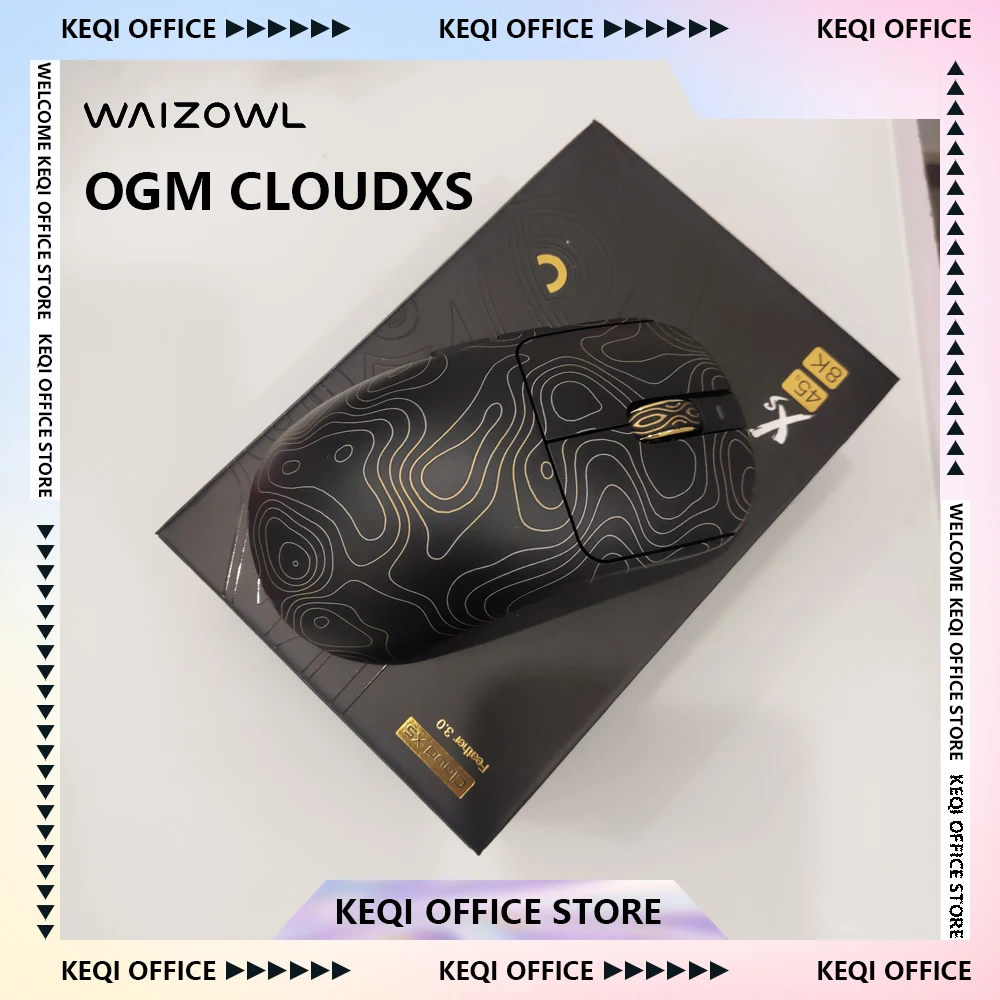 

Беспроводная мышь Waizowl OGM CloudXS, 3 режима, мышь для киберспорта с маленькими руками, PAW3950, легкая игровая мышь на заказ, аксессуары для ПК, подарки