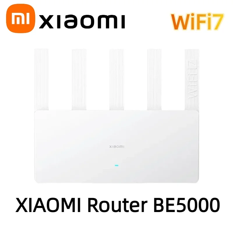 

New XIAOMI Router BE5000 WiFi 7 5011Mbps 2.5GHz Network Port 512MB Memory Dual Broadband Access Network Security Protection CN
