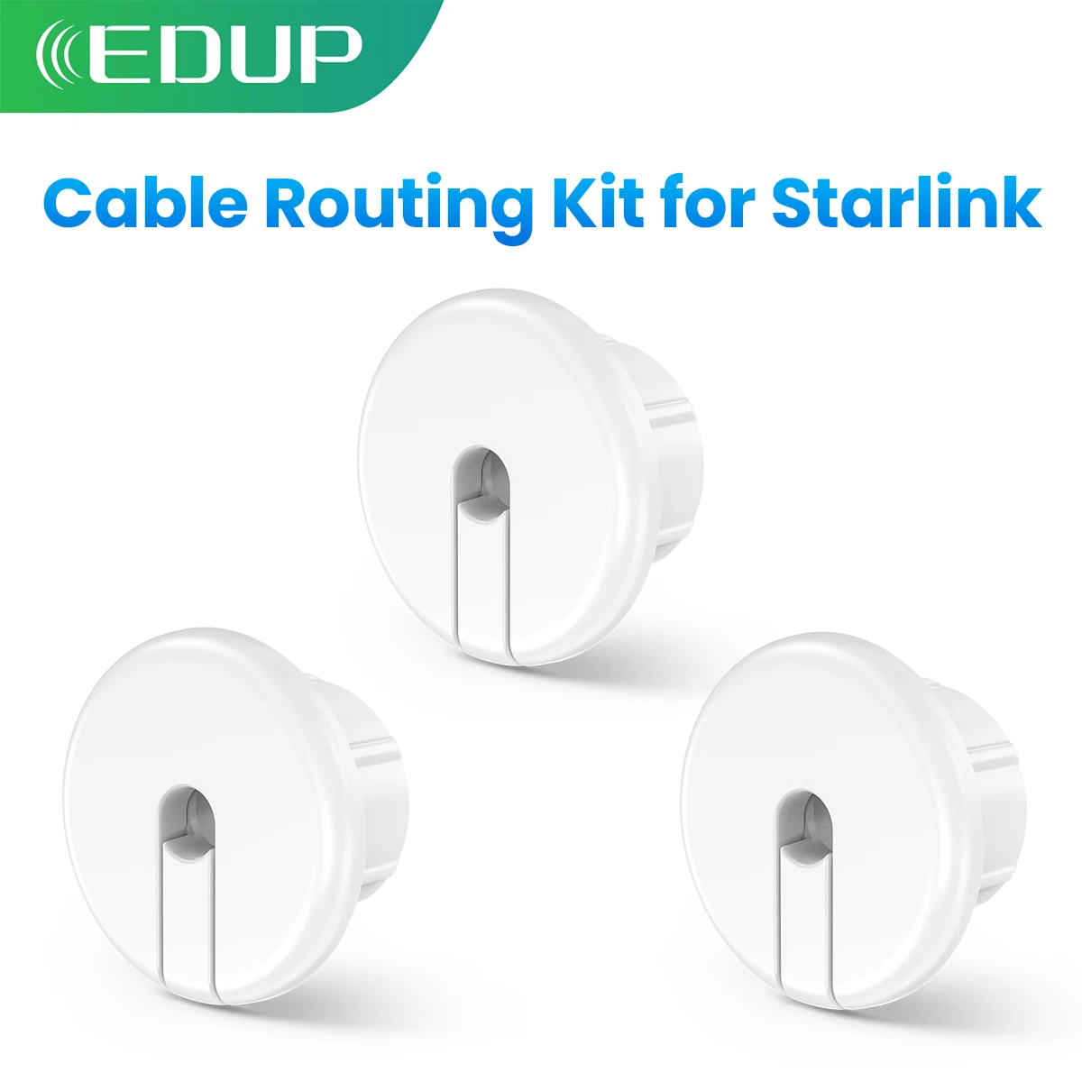 EDUP HY1016 Starlink Cable Routing Kit Cable Mounting Kit for Cables Pass 1Inch Wall Hole Furniture Wire Hole Accessories