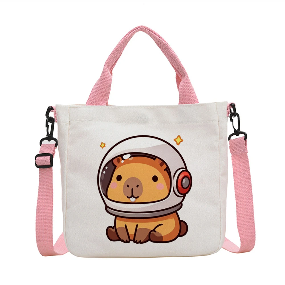 Capybara tote bag einkaufstasche bolsas de tela grocery torba na zakupy y2k femme