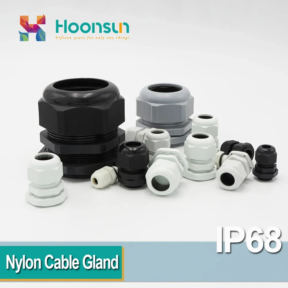 1 PCS PG48 Nylon Cable Gland Material PA For 37-44mm Cable Black White