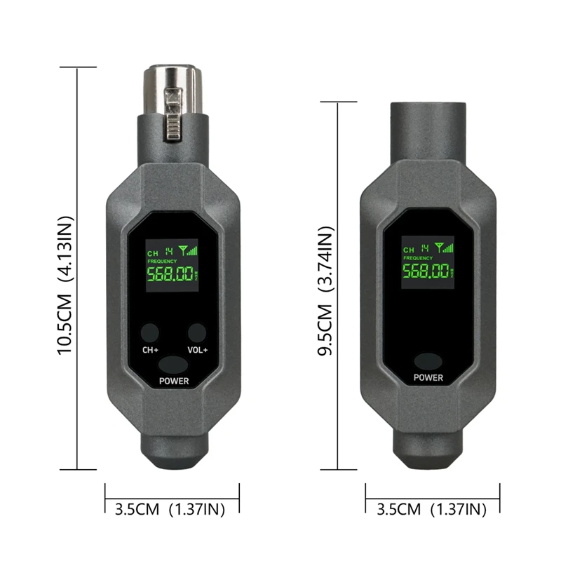 Mikrofon nirkabel penerima pemancar dicolokkan ke sistem mikrofon nirkabel Xlr untuk mikrofon kondensor dinamis 48V