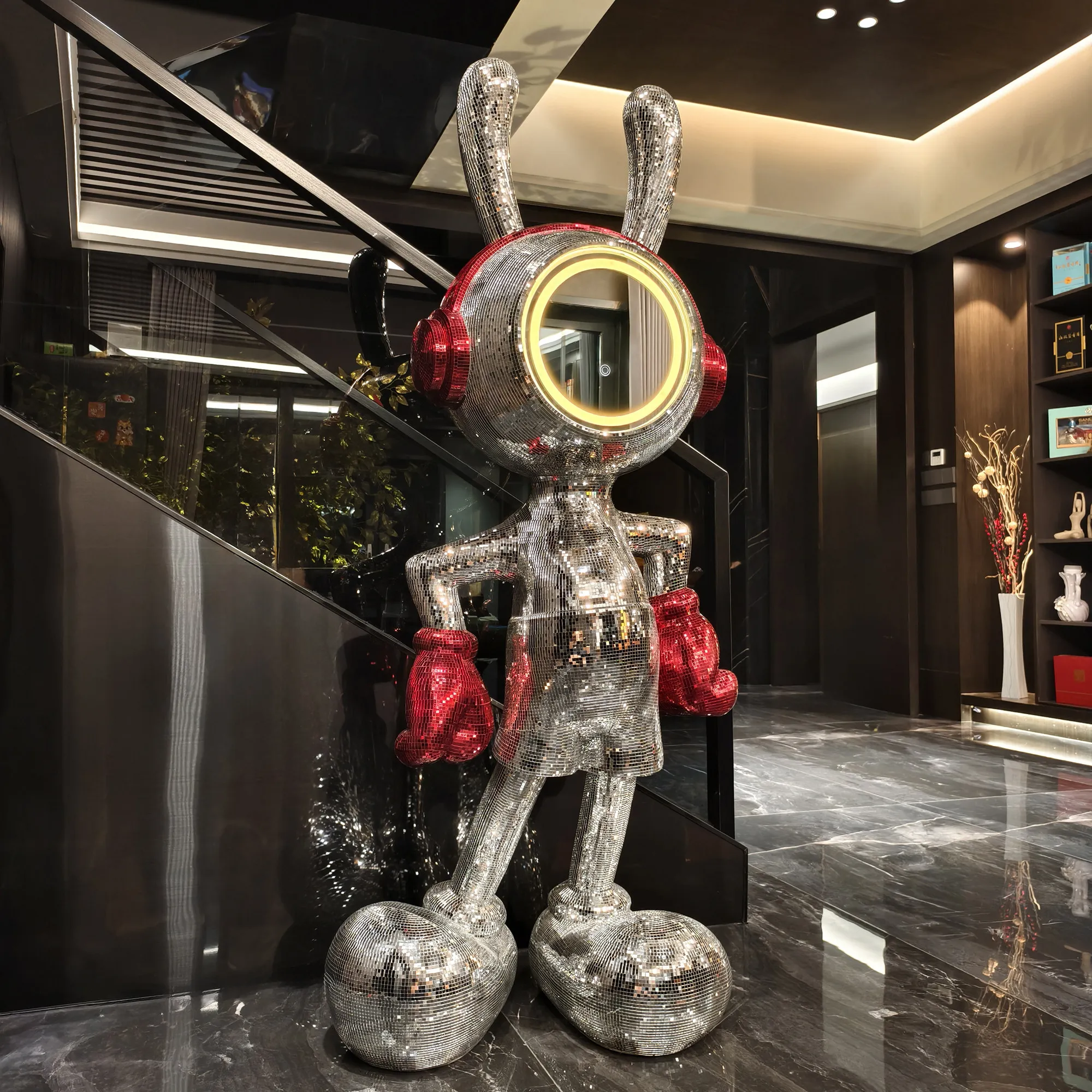 Lighting Decor Company - Işıklı Bluetooth Hoparlörlü Uzay Tavşanı Mickey