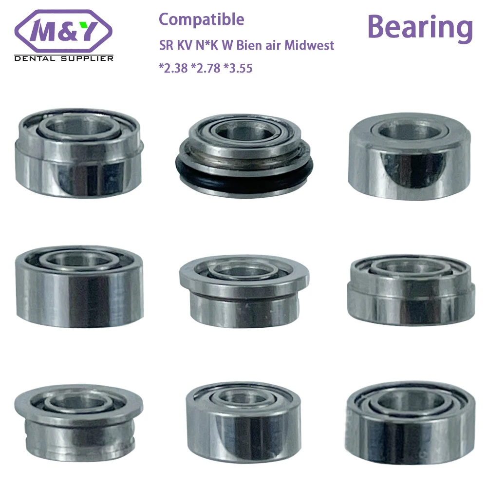 10 PCS Dental High Speed Handpiece Bearing For SR KV N*K W Bien Air Midwest Series Free Shipping Dentist Cartridge