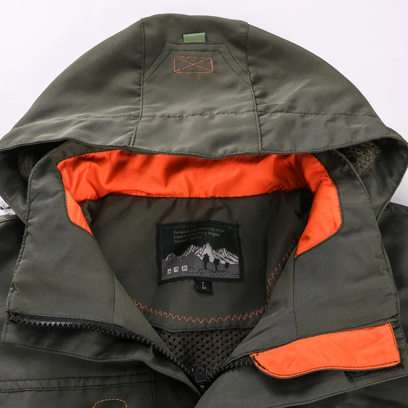 Men Outdoor Jacket Spring Autumn New Hooded Casual Jacket Men Windproof Windbreaker Coat Men Camping Lnterchange Jacket Men 89 S426a2cac2d5a451ca770e7bbaff9447dA