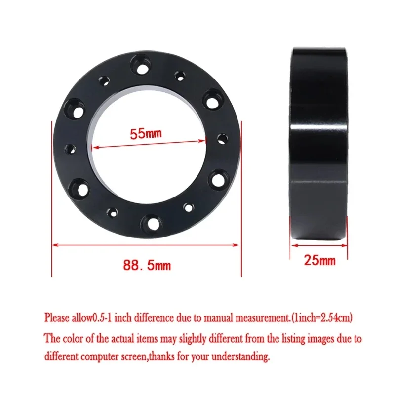 Steering Wheel Adapter Spacer Kit for Car new 2.5cm 25MM Height Aluminium Steering Wheel Hub BOSS KIT