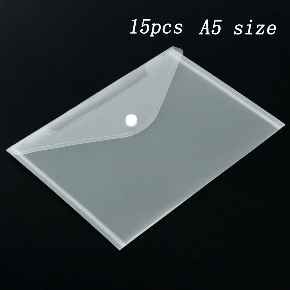 Sac d'enveloppe de bureau, rangement du papier, dossiers en plastique A5/A4, porte-fichiers A5/A4, s