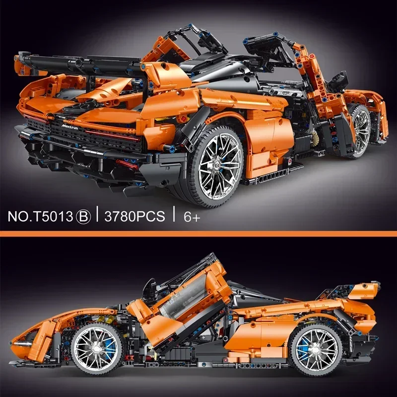 NEW IN STOCK 1:8 Senna Super Sport Car Technology Compatible MOC Building Assemble Building BlocksToys For Adult Kids Gifts